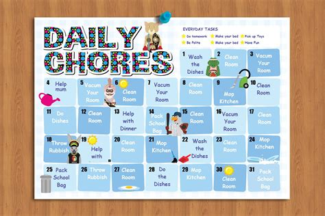 Kids Reward Chart Chore Chart Kids Kids Daily Chores Kids - Etsy