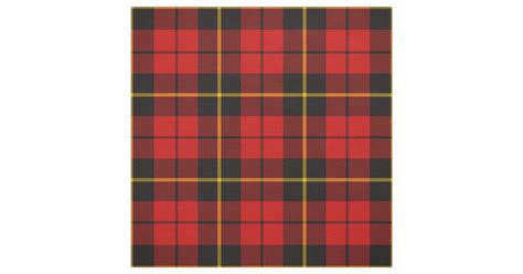 Wallace Tartan Print Fabric | Zazzle.co.nz