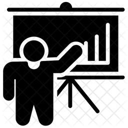 Business Analyst Icon - Download in Glyph Style