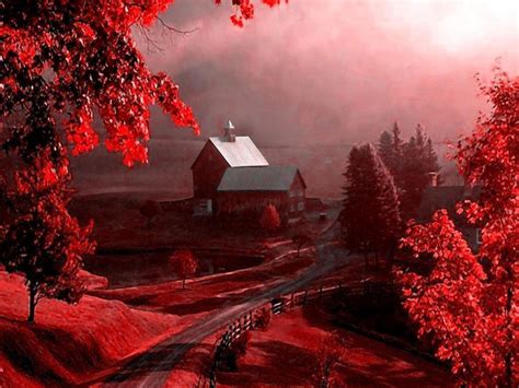 Red Nature Wallpaper Hd