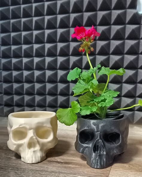Skull Flower Pot by TriX0n | Download free STL model | Printables.com