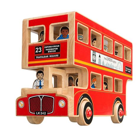 Fair Trade London Bus | Wooden Toy Bus | Toy Bus and Passengers | Fair trade toys, London bus ...