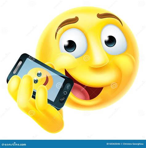 Mobile Phone Emoji Emoticon Stock Vector - Image: 60365046