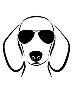 Dog With Sunglasses Drawing at GetDrawings | Free download