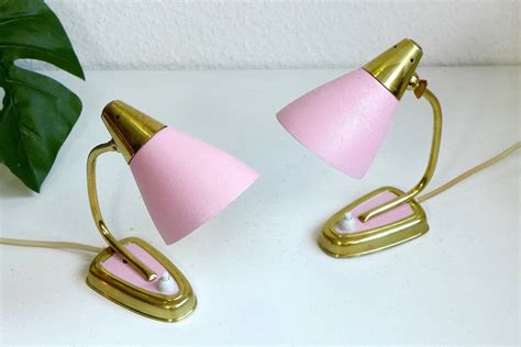 Pair of Vintage Bedside Lamps Pink Brass Bedside Lamp | Etsy | Bedside lamp, Vintage bedside ...