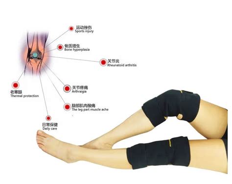 Heat kneepad warm rheumatoid arthritis old cold legs knee massage ...