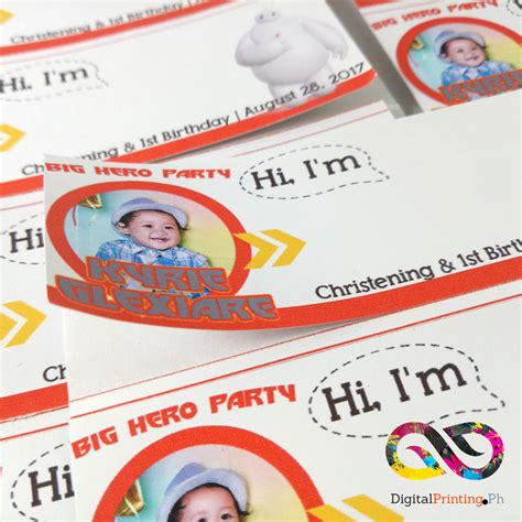 Personalized Sticker Name Tag Printing. Philippines Delivery.