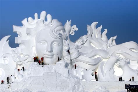 In Pictures: Enormous snow sculptures at Harbin International Ice and Snow festival