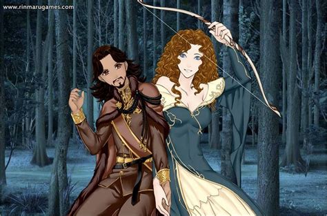 Merida and Mor'du the Bear Prince from Disney's Brave in Manga Anime ...