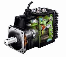 AC Servo Motors feature built-in driver/controller.