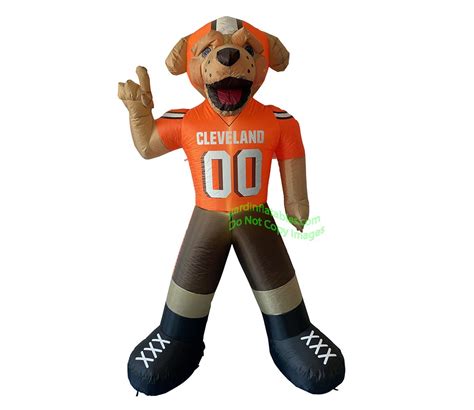 7' NFL Inflatable Cleveland Browns CHOMPS Mascot