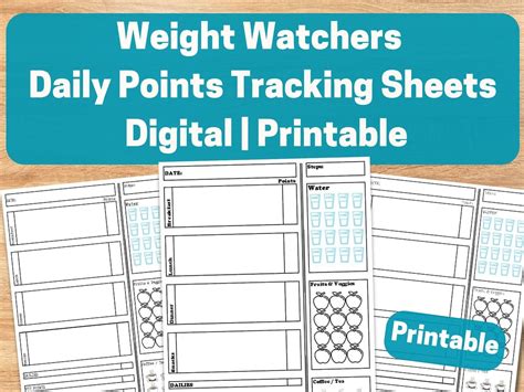 Daily Points Tracker Printable and Easy to Use. - Etsy