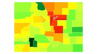 Colorado Population Density Map