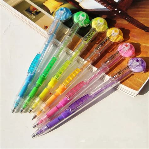 4 Pcs Mechanical Pencils 0.7mm Lead Automatic Pencil Chancery School Supplies Colorful Rolling ...