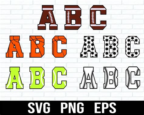 Sports Font Svg Football Font Svg Soccer Font Svg - Etsy