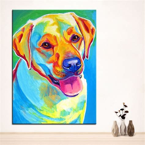 Large Labrador Retriever Print Oil Painting | Animal paintings, Dog art ...