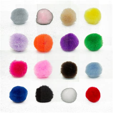 2-1/2 Inch Multi Color Large Craft Pom Poms