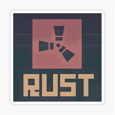 "Rust Game Logo" Sticker for Sale by CTTDesigns | Redbubble