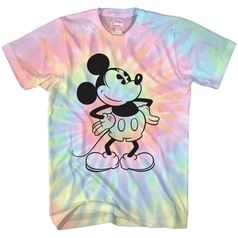 Mickey Mouse Classic Tie Dye Vintage Disneyland World Adult Tee Graphic ...