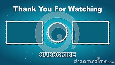 4K Animated End Screen with Blue Background and Particle Light Stock Video - Video of banner ...