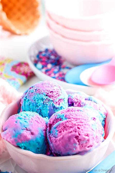 Cotton candy Ice Cream (VIDEO) - homemade ice cream recipe