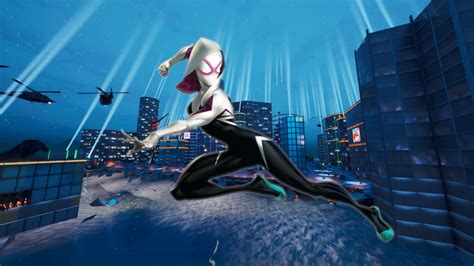 Fortnite Spider-Gwen skin from Into the Spider-Verse set for season 4