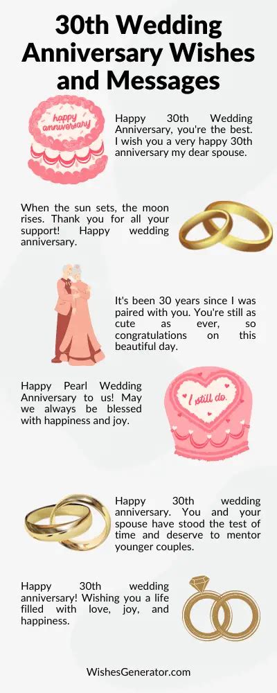 71 30th Wedding Anniversary Wishes and Messages– Pearl Wedding Anniversary