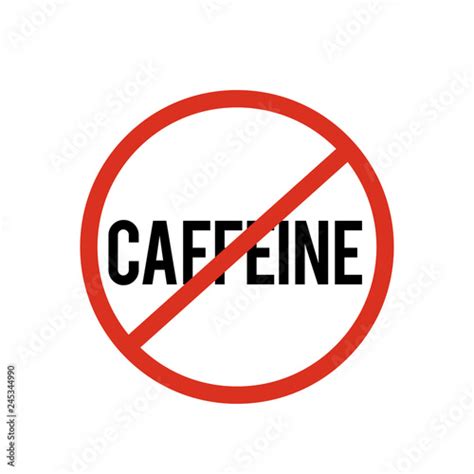 no caffeine icon. No caffeine icon vector. Linear style sign for mobile concept and web design ...