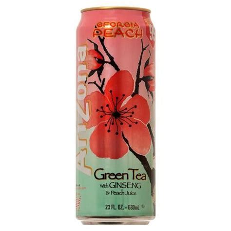 Arizona Peach Green Tea 23Z +Crv *1Y Wholesale Bulk Case Of 24 - Food ...