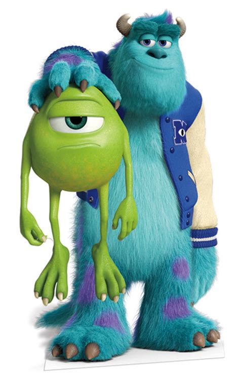 Lifesize Cardboard Cutout of Sulley and Mike From Monsters University buy cutouts & standees at ...