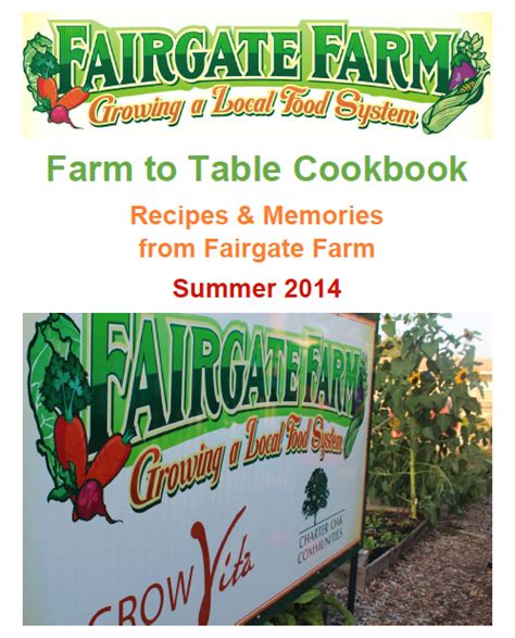 Farm-to-Table Cookbook | The Vita Health & Wellness District in Stamford