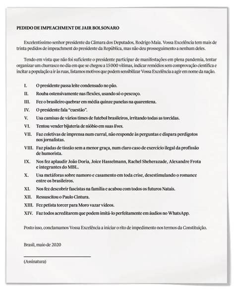 Pedido de impeachment de Jair Bolsonaro | VEJA