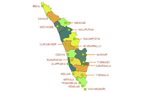 Kerala Backwaters Map