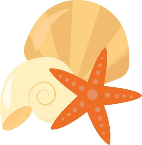 Cartoon sea shells 13823611 Vector Art at Vecteezy