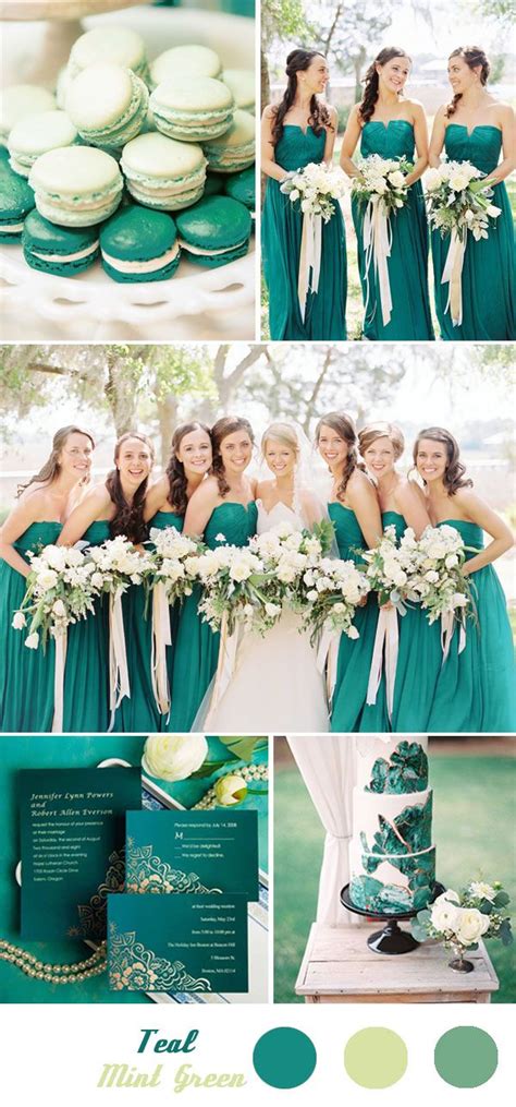 Five Fantastic Spring and Summer Wedding Color Palette Ideas with Green ...