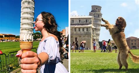 20+ Creative Leaning Tower of Pisa Pictures Using Forced Perspective