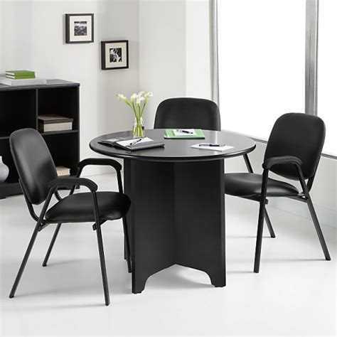 Humanscale Chairs : Round Conference Table in Espresso from Beverly Hills Chairs