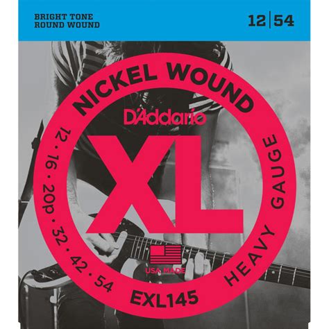 D’Addario Nickelwound – EXL145 Heavy Gauge Guitar Strings - gardonyis.co.uk