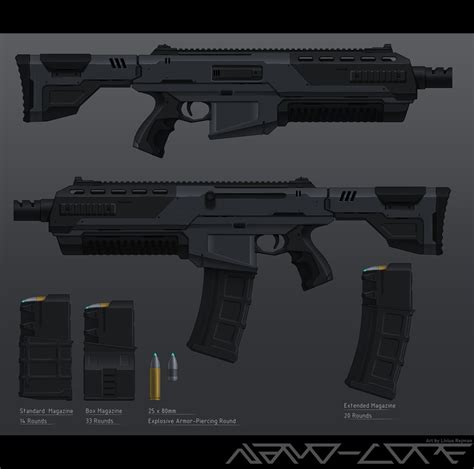 ArtStation - Sci Fi Heavy Assault Rifle