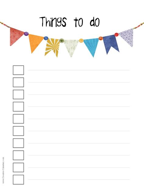 To Do List Template