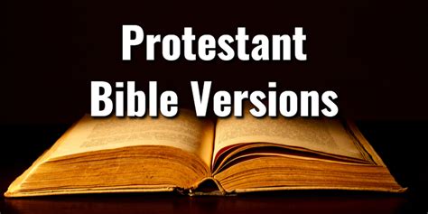 Protestant Bible Versions Comparison ListLord's Library