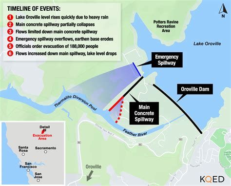 Map: See How Oroville Dam Crisis Unfolded | KQED