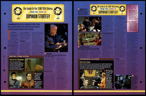 Dominion Strategy - The Dominion - Star Trek Fact File Page