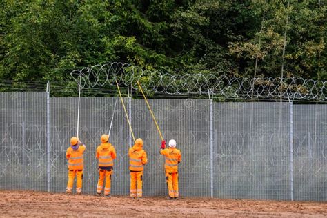 Robeznieki, Latvia - September 14, 2022: Latvia - Belarus Border, Where ...