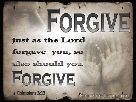 Colossians 3:13 Bearing With One Another And Forgiving (gray)