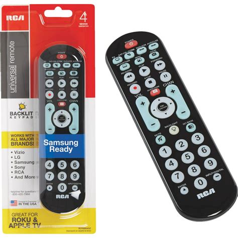 RCA RCRBB04GR 8-Device Big Button Universal Remote with Streaming ...