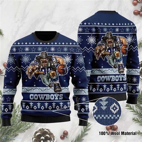 Dallas Cowboys Mascot Ugly Sweater - Cowboys Ugly Sweater - Dallas ...