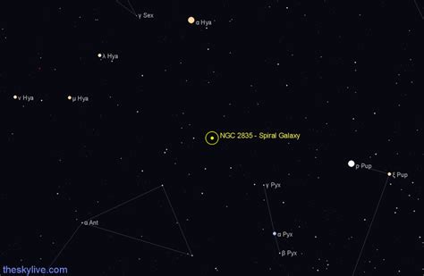 NGC 2835 - Spiral Galaxy in Hydra | TheSkyLive.com