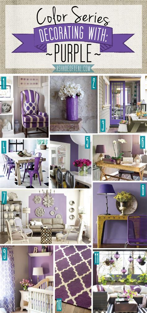 Color Series; Decorating with Purple