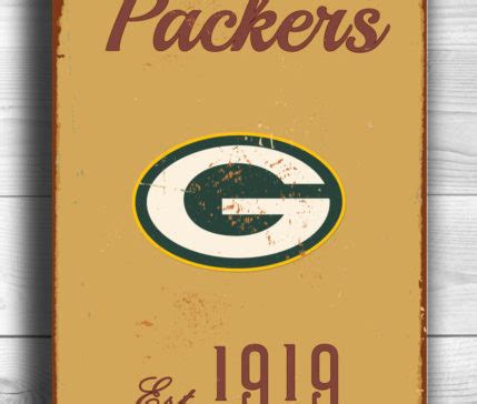 Green Bay Packers Logo Sign - Football Signs | Classic Metal Signs